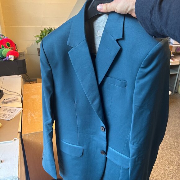 New Teal Suit by Studio Suits (38R Jacket, 32 Trousers) - Picture 1 of 8